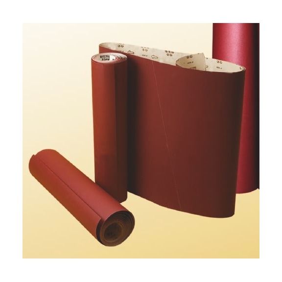 Sandpaper roll alu-oxide red-brown
