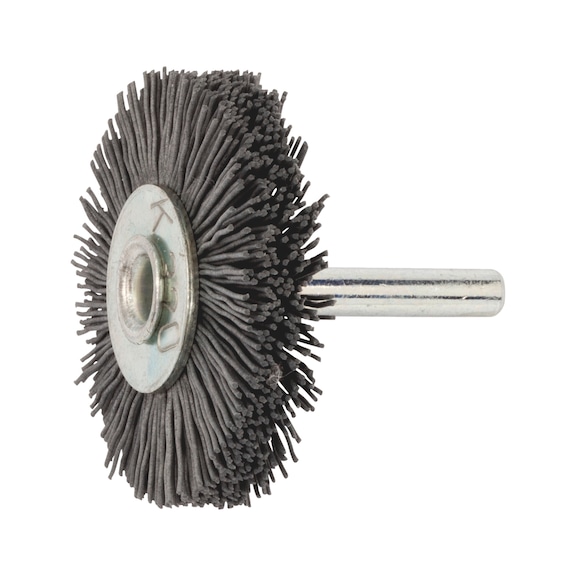 Spindle-mounted round wheel brush - 1