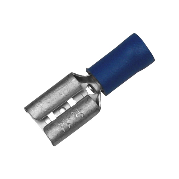 Cosse électrique à sertir, cosse plate femelle Isolation PVC - PSHCON-BLUE-940-8MM