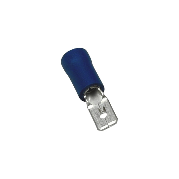 Cosse plate mâle isolée, insertion facile - TABCON-BLUE-945