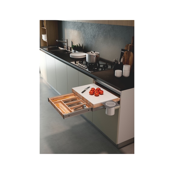 Pull-out table with drawer Cook - 1