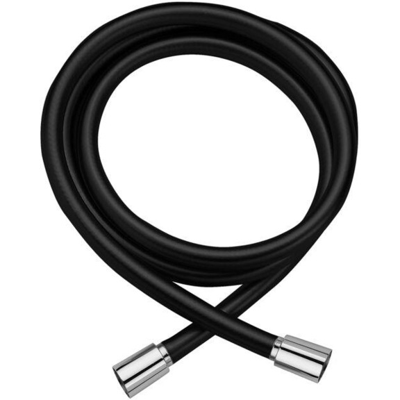 Flessibile PVC nero opaco 1/2” conico 1 girev. PAF - FLESSIBILE-DOCCIA-PVC-COLOR.-L1500-NERO