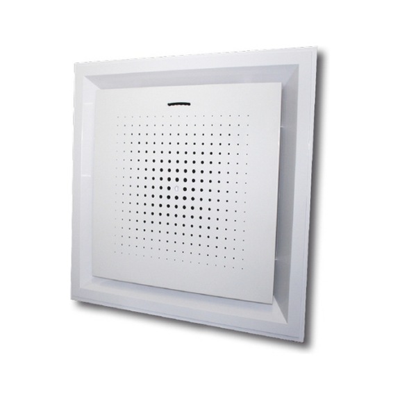 Diffusore quadrato ABS bianco con schermo for. TCS - DIFFUSSORE-QUAD.-ABS-B.CO-CONTROS.-595X5