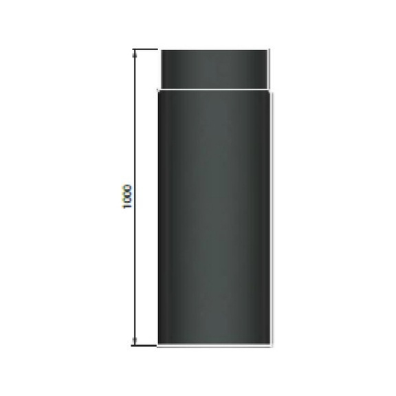 ROHRELEMENT Ø 150 - L. 500 - NERO LIVING - ROHRELEMENT-Ø-150-L.-500-NERO-LIVING