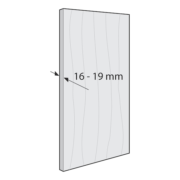 SlideLine 55 Plus inset guide latch set For inset sliding wooden doors - 6