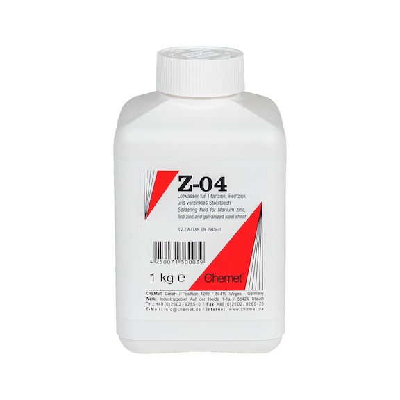 Soldering fluid special zinc