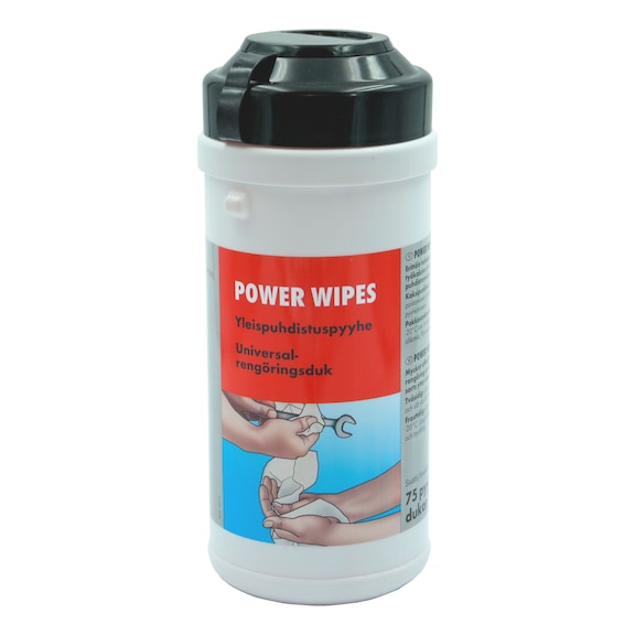 Puhdistuspyyhe Power Wipes - PUHDISTUSPYYHE POWER WIPES 75 KPL/PKT