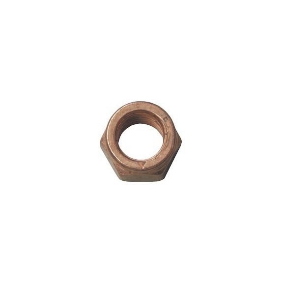 Exhaust slotted nut, reduced wrench size DIN 14441 heavily copper-plated steel - NUT-SL-DIN14441-6-WS17-(C4L)-M12