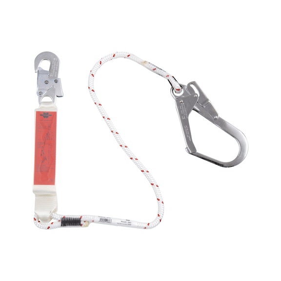 Connector with energy absorber and pipe carabiner - 1