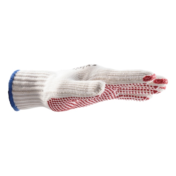 Polyamide/cotton coarse-knit glove