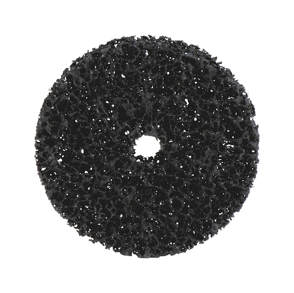 Disco de lã abrasiva de nylon Com adaptador de fixação substituível - DISCO DE NYLON PLUS PRETO D.150MM