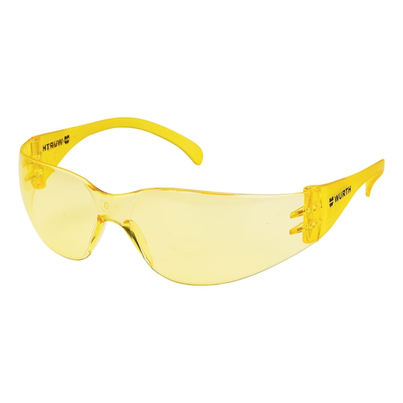 แว่นนิรภัย มาตรฐาน - แว่นตานิรภัย สีเหลือง