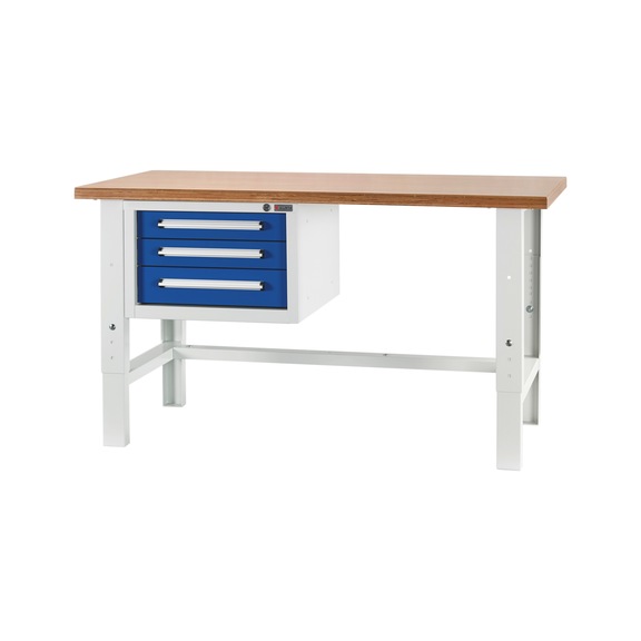 Workbench BASIC WUSK, height-adjustable - WRKBNCH-STA-BASIC-WUSK2/3-ADJTBLE-1500MM