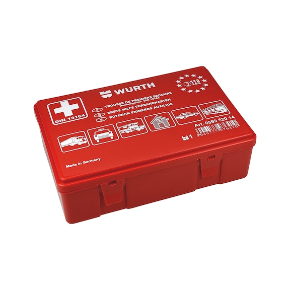 Trousse de premiers secours pour voiture, DIN 13164 pour W-FR Kit de premiers secours pour bus/voiture - 1