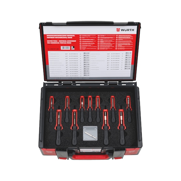 Release tool, universal assortment 19 pieces in system case 4.4.2 - RLSETL-SYSKO-TR/BUS-19PCS