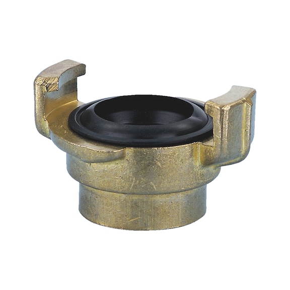 Hose coupling threaded fitting with female thread