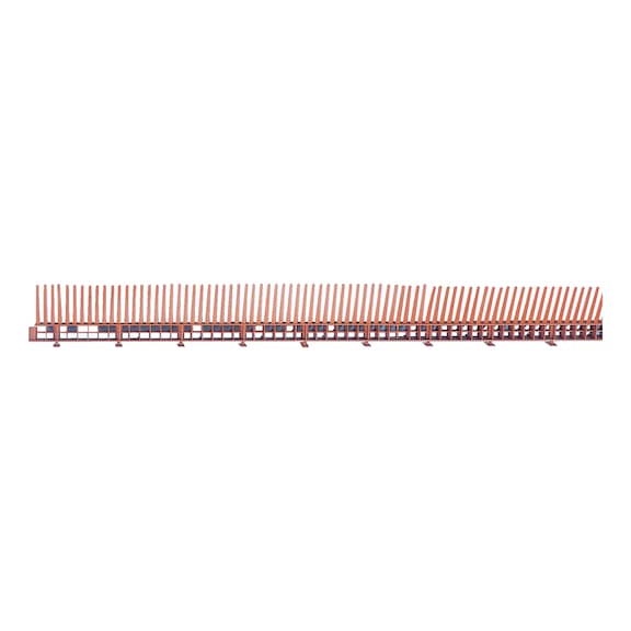 Eaves ventilation strip with comb - 1