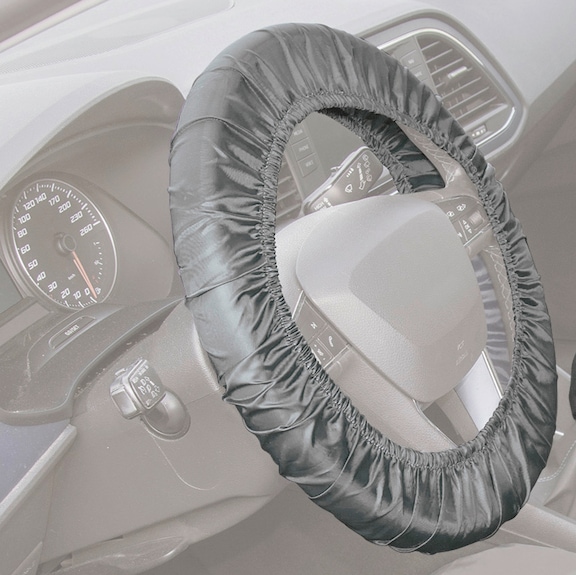 Reusable protective steering wheel cover