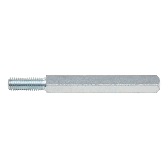 Steel door solid spindle 9 mm with M8 thread - 1
