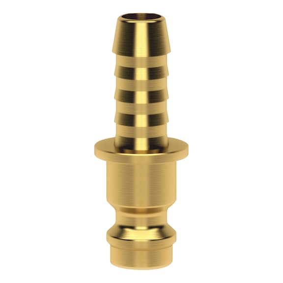 Quick coupling plug with hose spindle