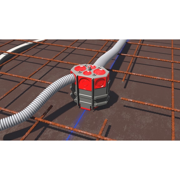 Membrane appliance connection box for concrete - 5