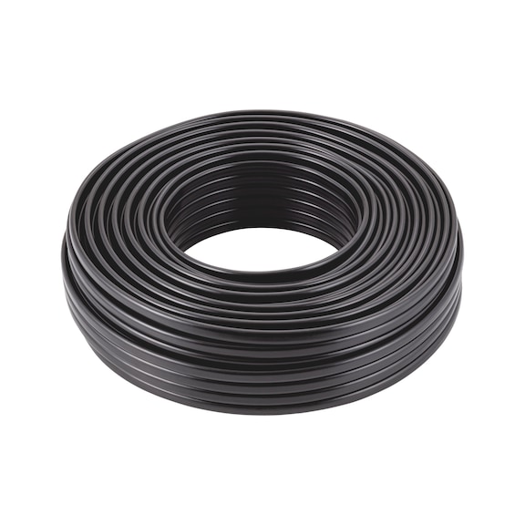 Vehicle cable flat cable FLRYY PVC external sheath, black - VEHCBL-FLRYY-COL-BLACK-3X1,5SMM
