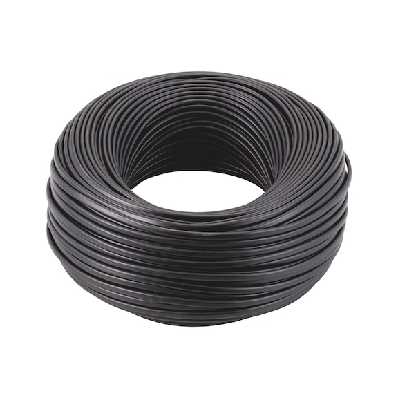 Vehicle cable flat cable FLRYY PVC external sheath, black - VEHCBL-FLRYY-COL-BLACK-2X0,75SMM