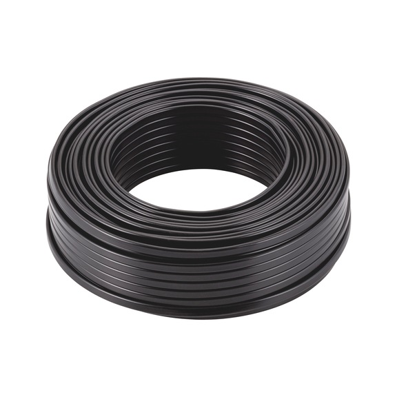 Vehicle cable flat cable FLRYY PVC external sheath, black - VEHCBL-FLRYY-COL-BLACK-3X0,75SMM