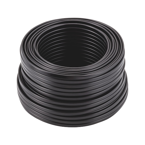 Vehicle cable flat cable FLRYY PVC external sheath, black - VEHCBL-FLRYY-COL-BLACK-3X1,0SMM
