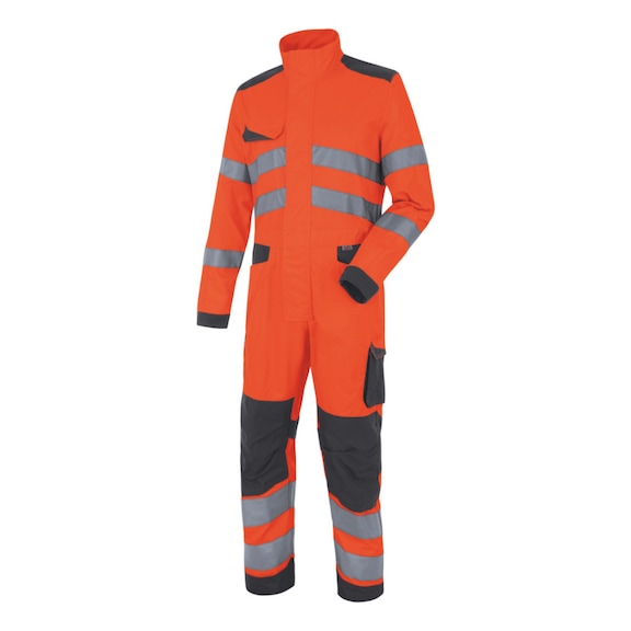 Combinaison de travail haute-visibilité Fluo - COMBI HV. FLUO INDUS. ORANGE L