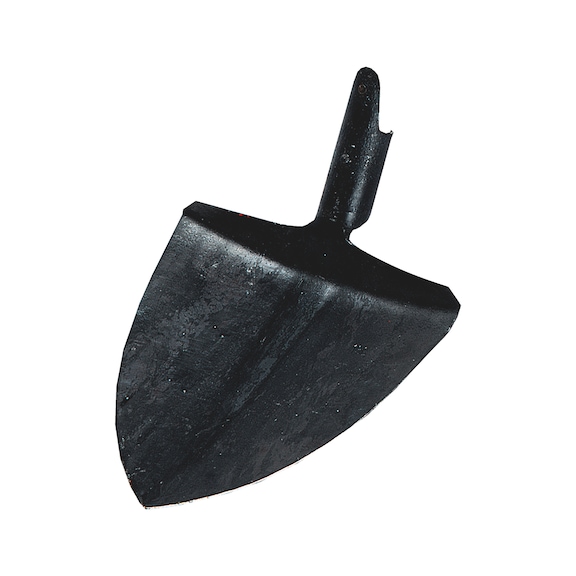 Rounded shovel, forged  tip without shaft 