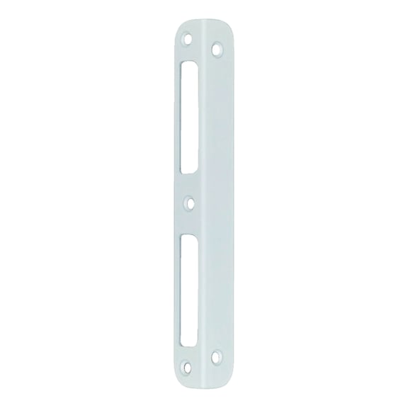 Angled locking plate For rebated wooden doors - AY-ANGLLOKPLT-DRLOK-WHITE