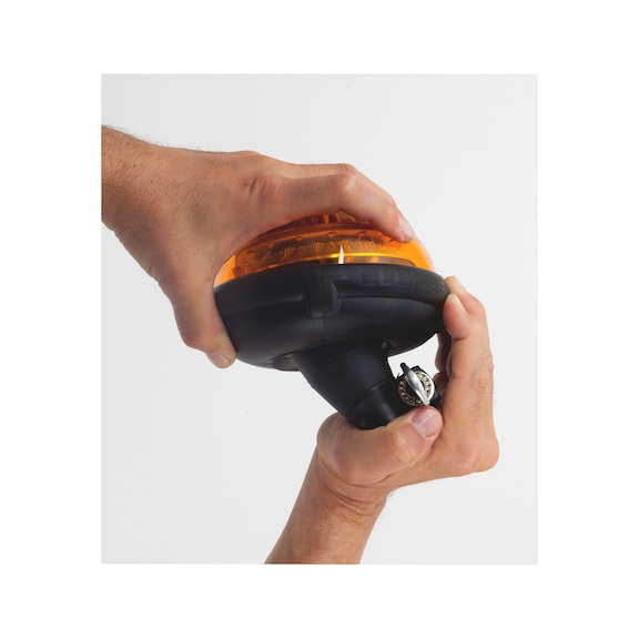 Gyrophare LED avec fixation sur tube flexible  - GYROPHARE LED ELLIPSE HAMPE FLEXIBLE