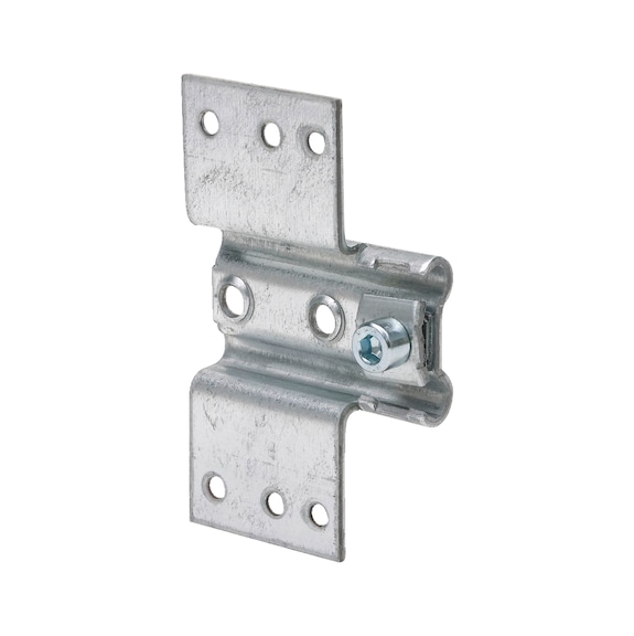Screw-on hinge plate bracket With flap - 1