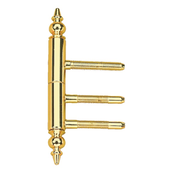 Push-in spigot hinge For bedroom doors with decorative head  - 1