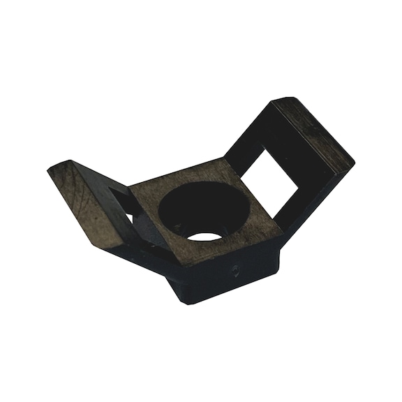 Angled cable tie screw mount base