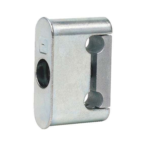Klemmblock für Zimmertür-Einsteck-Einbohrbänder - 1