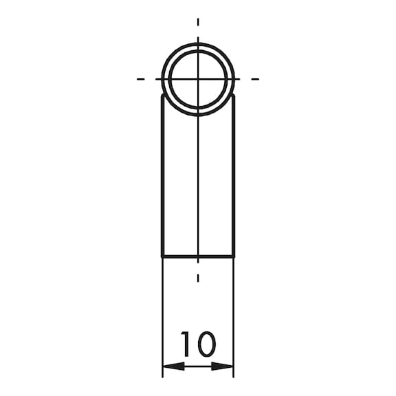 Design-Möbelgriff Bügelform MG-ZDST 1 aus Zinkdruckguss und Stahl - 2