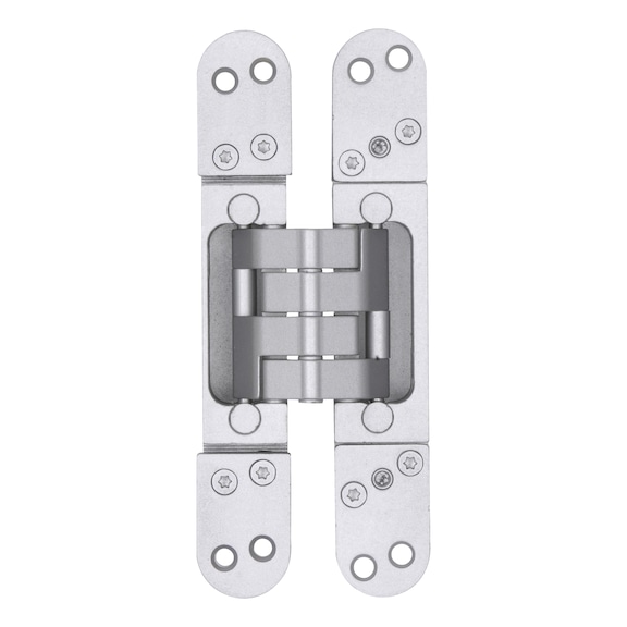VLB 100 3D door hinge - RECESHNGE-VLB100-3D-HINGE-F1/SILVER