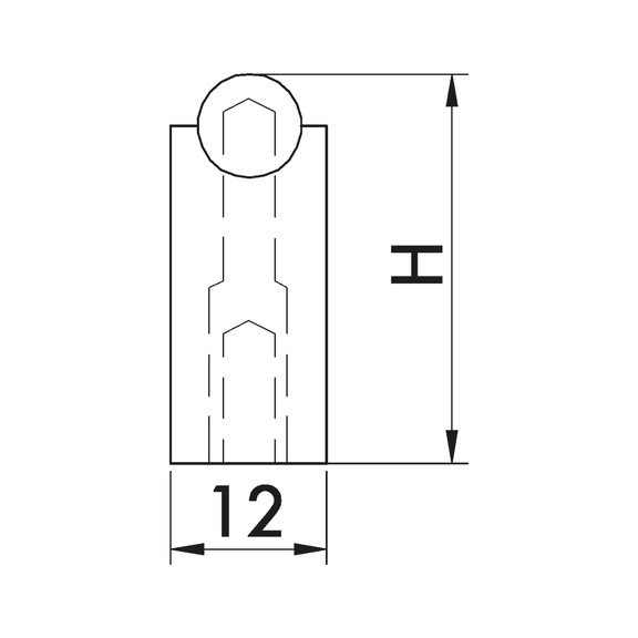 Barre de poignée design, ronde  MG-A&nbsp;8 - 3