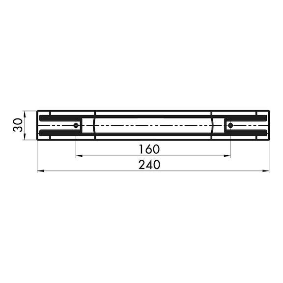 Design-Möbelgriff Segmentbogenform MG-ZD 4 aus Zinkdruckguss - 3