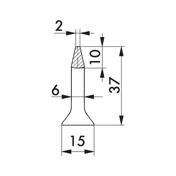Design-Möbelgriff Segmentbogenform, MG-ZD 5 aus Zinkdruckguss - 5
