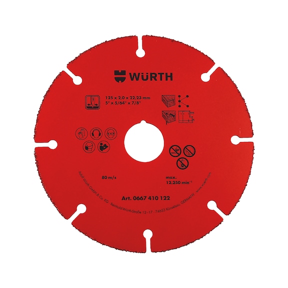 Cutting disc, carbide-tipped - 1