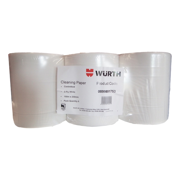 Cleaning equipment Paper towel roll - PAPTWL-2PLY-WHITE-150X230MM-200PCS