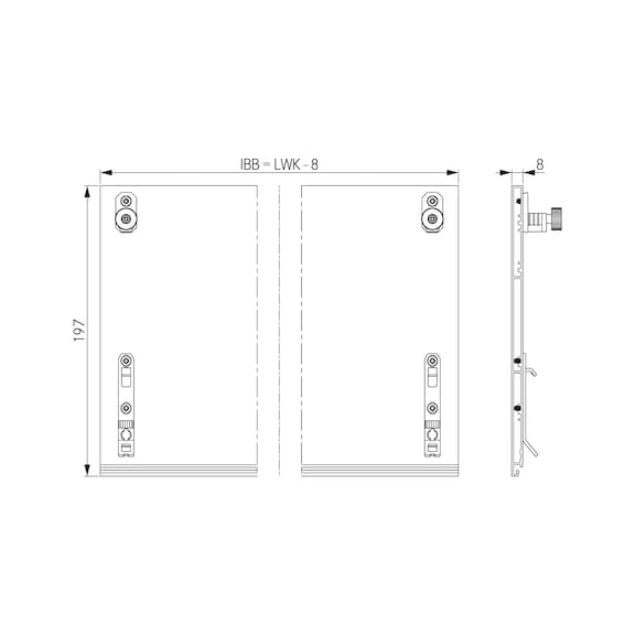 F8 inset panel kit for Nova Pro Scala H186 - 5