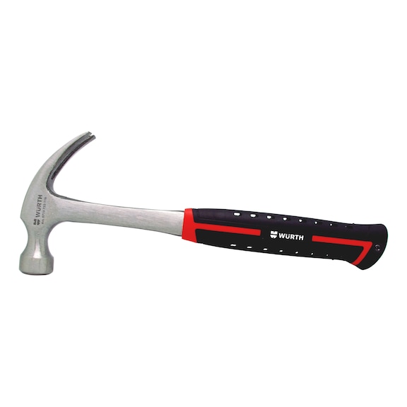 Roofing hammer with steel handle