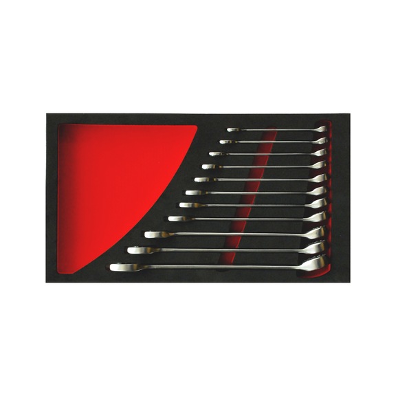 ការកំណត់សោមួលបញ្ចូល Red Line 11ដុំ - ឈុតសោចិញ្ចៀន​SET-SPANNER-SHORT-11PCS