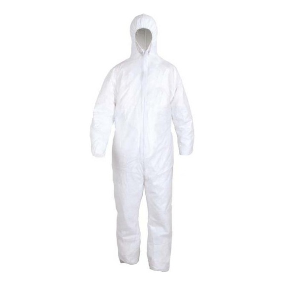 Protective clothing, disposable - COVERALL-PROFIT-1430-PP-WHITE-XXL