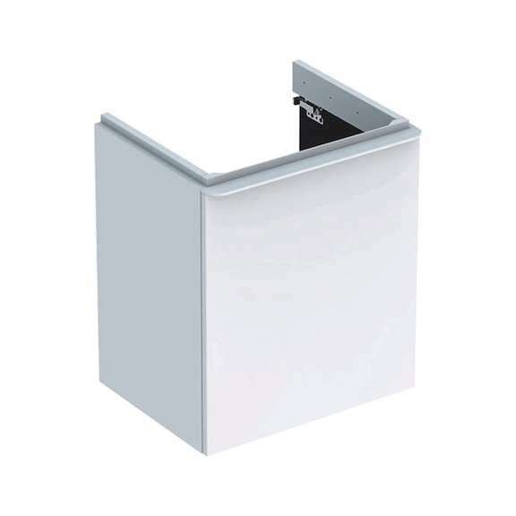 Mobile Smyle Square per lavabo con un'anta GEB - SMYLE-MOBILE-LAVABO-55-ANTA-DX,B.CO-LUC.