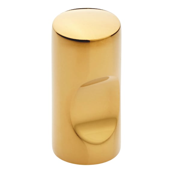 Knob With recessed handle - KNOB-BRS-CYLFORM-GILDED-D12MM